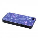 Wholesale iPhone 4 4S Purple I Love You Design Hard Case (Purple I Love You)